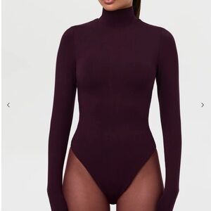 NAKED WARDROBE - BUTTER TURTLENECK CONTOUR BODYSUIT